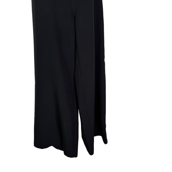 NWT DO+BE Black Strapless Overlay Front Ruffle Wide Leg Jumpsuit Black Size M - Picture 6 of 12